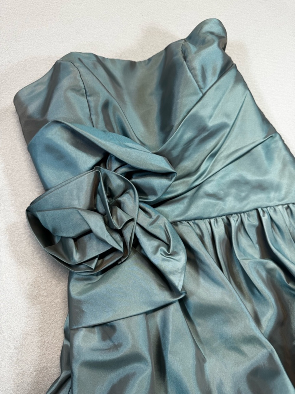 Vintage Jessica McClintock For Gunne Sax Strapless, Bubble Skirt Formal Dress